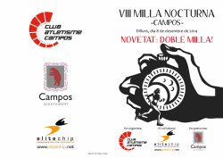 VIII Milla Nocturna de Campos 2014