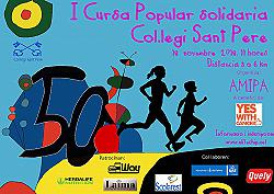 I Cursa Popular Solidaria Col.legi Sant Pere 2018