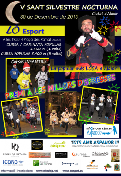 V Sant Silvestre nocturna d'Alaior 2015