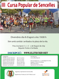 III Cursa Popular de Sencelles 2014