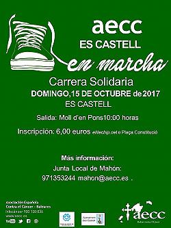 Carrera Solidaria AECC Es Castell En Marcha 2017