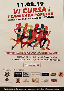 6ª Cursa Festes de la Mare de Deu de Caimari 2019