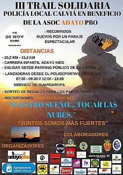 III Cursa Trail Solidaria Policia Local Calviá 2017