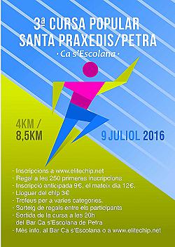 III Cursa popular Santa Praxedis Petra 2016