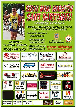 XXXVII Mini Maraton Festes de Sant Bartomeu 2015