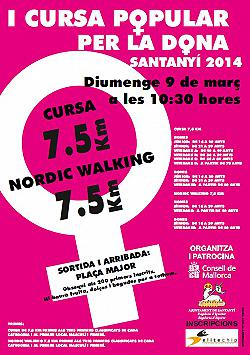 I Cursa popular per la Dona 2014