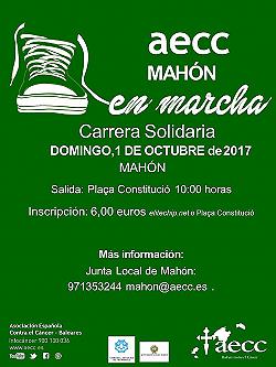 Carrera Solidaria AECC Mahon En Marcha 2017