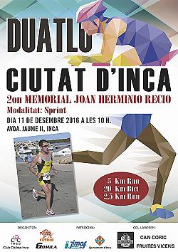II Duatló Sprint Ciutat d'Inca-Memorial J H Recio 2016