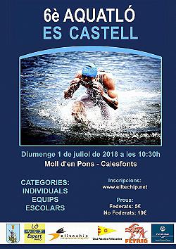 6e Aquatló Es Castell 2018