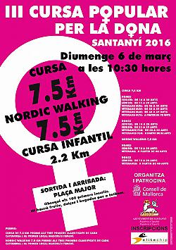 III Cursa Popular per la Dona 2016